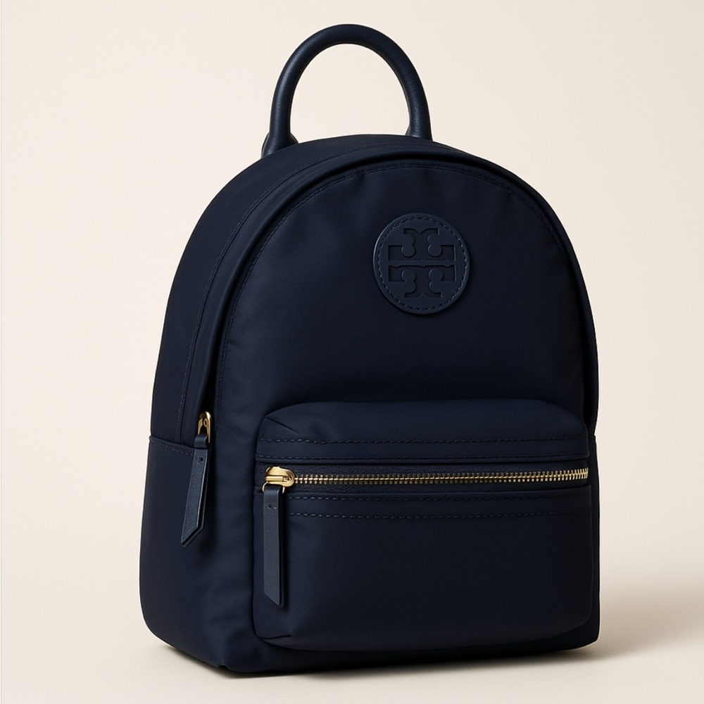 Tory Burch Navy Blue nylon Backpack